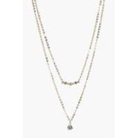 Diamante Constellation Layered Necklace - gold