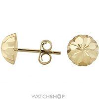 Diamond Cut Stud Earrings