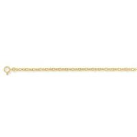 Diamond-Cut Oval Belcher Chain 16/40cm