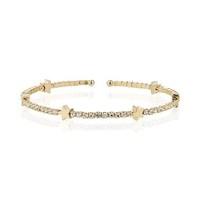 Dirty Ruby Sparkling Gold Star Bangle