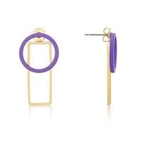 Dirty Ruby Outlet Multi Way Purple Circle Earrings