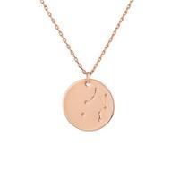 Dirty Ruby Libra Constellation Necklace