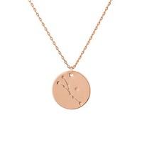 Dirty Ruby Taurus Constellation Necklace