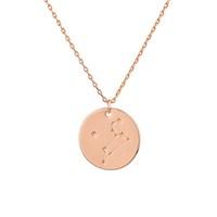 Dirty Ruby Leo Constellation Necklace