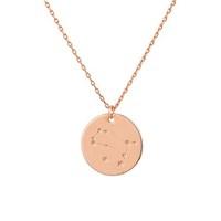 Dirty Ruby Gemini Constellation Necklace