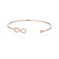 Dirty Ruby Rose Gold Infinity Bangle