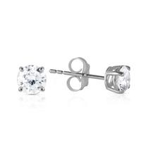 Diamond Stud Earrings in 9ct White Gold