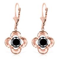 diamond drop earrings in 9ct rose gold