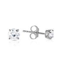 diamond stud earrings in 9ct white gold