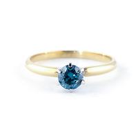 diamond crown solitaire ring in 9ct gold