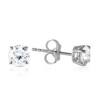 Diamond Stud Earrings in 9ct White Gold