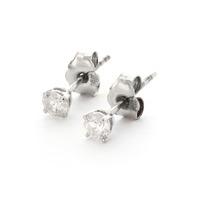 Diamond Stud Earrings in 9ct White Gold