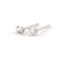 Diamond Stud Earrings in 9ct White Gold