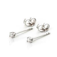 diamond stud earrings in 9ct white gold