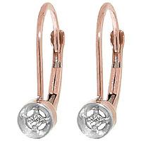 Diamond Drop Earrings in 9ct Rose Gold