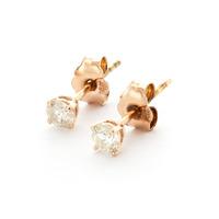 Diamond Stud Earrings in 9ct Rose Gold