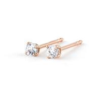 Diamond Stud Earrings in 9ct Rose Gold