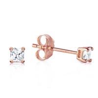 diamond stud earrings in 9ct rose gold