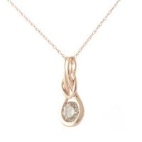 diamond san francisco pendant necklace in 9ct rose gold