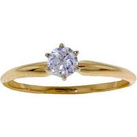 Diamond Crown Solitaire Ring in 9ct Gold