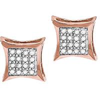 Diamond Stud Earrings in 9ct Rose Gold