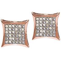 Diamond Stud Earrings in 9ct Rose Gold
