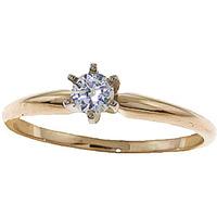 Diamond Crown Solitaire Ring in 9ct Gold