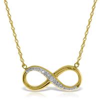 Diamond Infinite Pendant Necklace in 9ct Gold