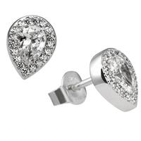 diamonfire silver clear cz pear cluster earrings 62 1468 1 082