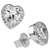 diamonfire silver clear cz heart cluster earrings 62 1464 1 082