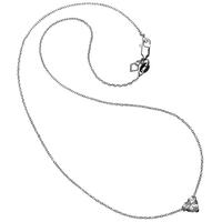 Diamonfire Silver Clear CZ Heart Necklet Pendant 63-0688-1-082