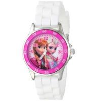 Disney Kids Anna and Elsa White Rubber Strap Watch FZN3550