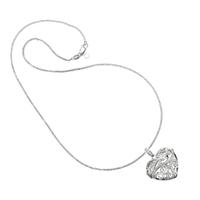 Diamonfire Silver Cubic Zirconia Filigree Heart Pendant