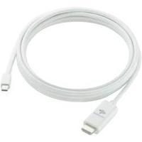 DisplayPort / HDMI Cable [1x Mini DisplayPort plug - 1x HDMI plug] 4.50 m White MacLand