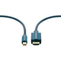 DisplayPort / HDMI Cable [1x Mini DisplayPort plug - 1x HDMI plug] 3 m Blue clicktronic