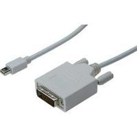 DisplayPort / DVI Cable [1x Mini DisplayPort plug - 1x DVI plug 25-pin] 3 m White Digitus