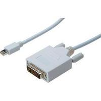DisplayPort / DVI Cable [1x Mini DisplayPort plug - 1x DVI plug 25-pin] 1 m White Digitus