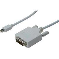 DisplayPort / DVI Cable [1x Mini DisplayPort plug - 1x DVI plug 25-pin] 2 m White Digitus