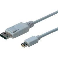 displayport cable 1x displayport plug 1x mini displayport plug 2 m whi ...