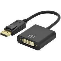 displayport dvi adapter 1x displayport plug 1x dvi socket 29 pin black