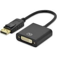 DisplayPort / DVI Cable [1x DisplayPort plug - 1x DVI socket 29-pin] 0.15 m Black ednet