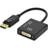 displayport dvi adapter 1x displayport plug 1x dvi socket 29 pin black