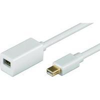 DisplayPort Extension cable [1x Mini DisplayPort plug - 1x Mini DisplayPort socket] 1 m White Goobay