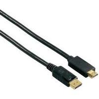 DisplayPort / HDMI Cable [1x DisplayPort plug - 1x HDMI plug] 1.80 m Black Hama