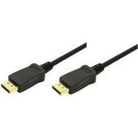 displayport cable 1x displayport plug 1x displayport plug 3 m black lo ...