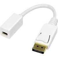 displayport adapter 1x displayport plug 1x mini displayport socket whi ...