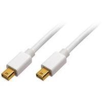 DisplayPort Cable [1x Mini DisplayPort plug - 1x Mini DisplayPort plug] 2 m White LogiLink