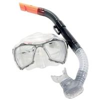 Divetech Nevis Mask & Snorkel Black and Silver