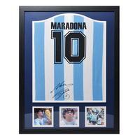 diego signed 1986 argentina replica shirt