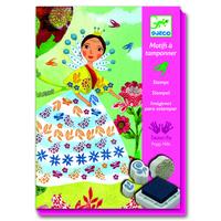 Djeco Flowers maidens Stamps set